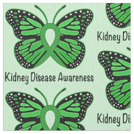 Fjäril för njuresjukdommedvetenhet av hopp tyg