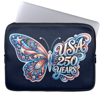Fjäril för USA:s 250-årsjubileum Laptop Fodral