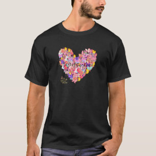 fjäril hjärta söt trädgård t shirt