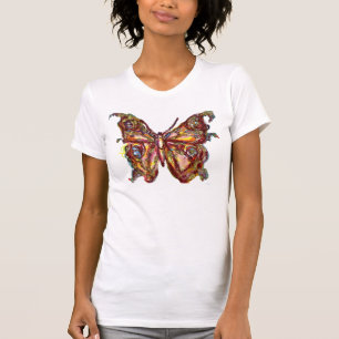 FJÄRIL I GULDGLITTER TEE