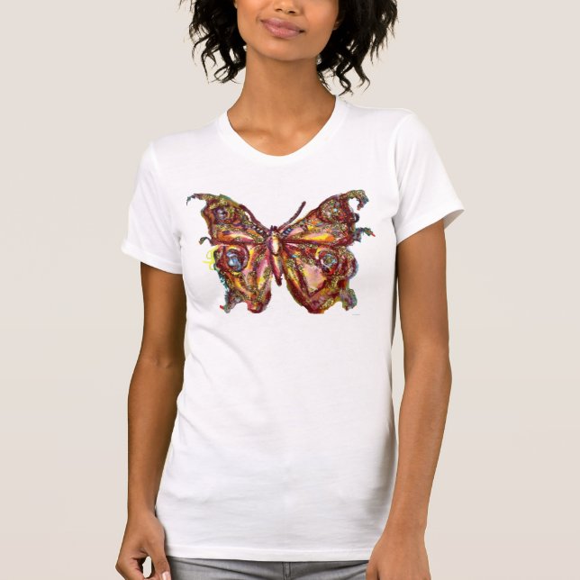 FJÄRIL I GULDGLITTER TEE (Framsida)