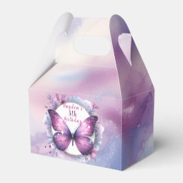 Fjäril i lila glitter - Födelsedag Presentaskar