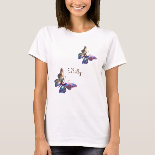 Fjäril i molnen t shirt (Framsida)
