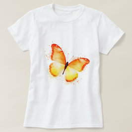 Fjäril i orange t shirt
