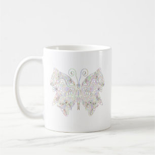Fjäril Insekt Design Färgrik Natur Kaffemugg