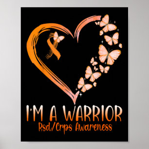 Fjäril Jag Är En Krigare Rsd Crps Medvetenhet  Poster