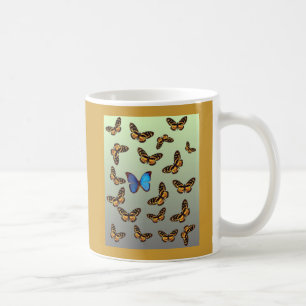 fjäril kaffemugg