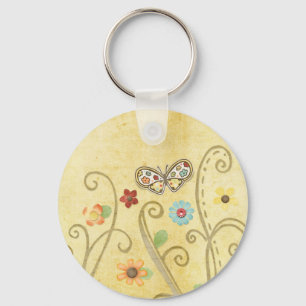 Fjäril Keychain Nyckelring
