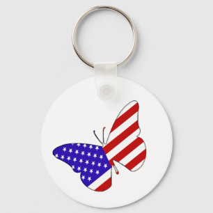 Fjäril Keychain Nyckelring