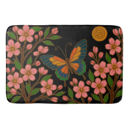 Fjäril Körsbärsblomsmåne Badrumsmatta