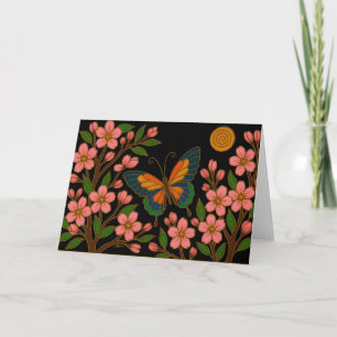 Fjäril Körsbärsblomsmåne Kort