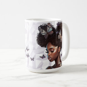 Fjäril Kronan Serenitetskonst Kaffemugg