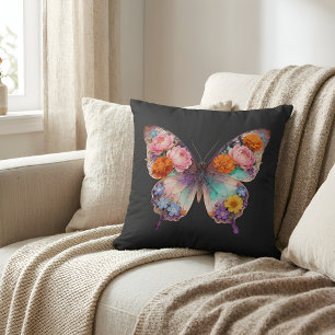 fjäril Kudd Floral Boho Hem Dekor Kudde