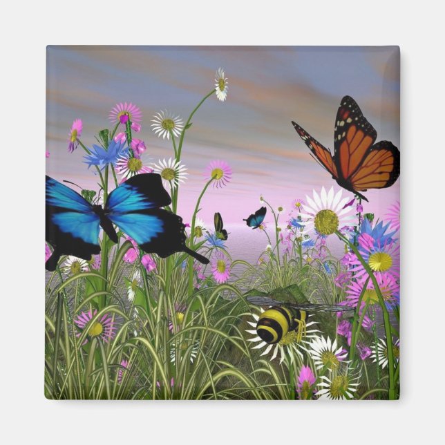 fjäril magnet (Framsidan)