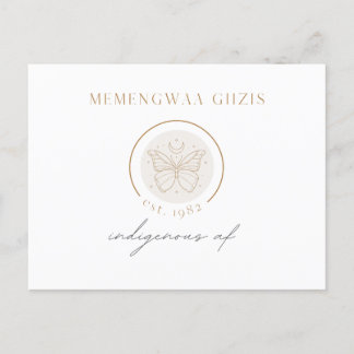 Fjäril Måne Vykort