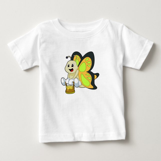 Fjäril med honung t shirt (Framsida)
