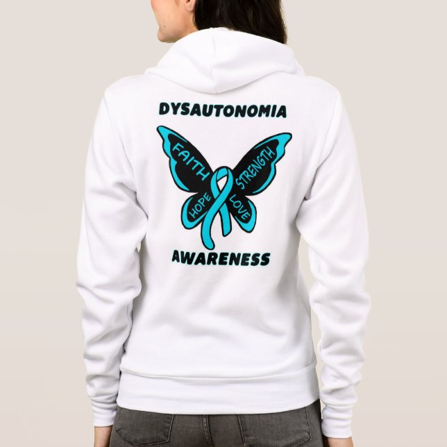 Fjäril/Medvetande...Dysautonomi Tee Shirt (Baksida)