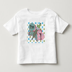Fjäril mig förmiddag 1 födelsedag Tshirts och