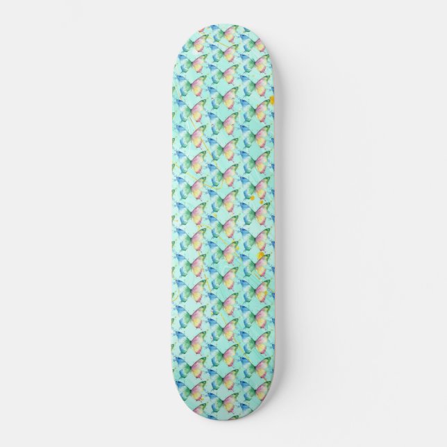 Fjäril Mini Skateboard Bräda 18,5 Cm (Framsida)