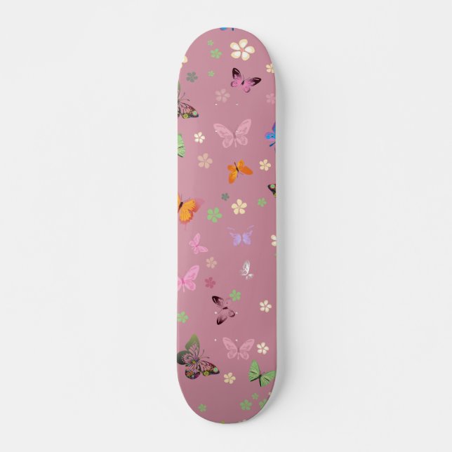 Fjäril Mini Skateboard Bräda 18,5 Cm (Framsida)