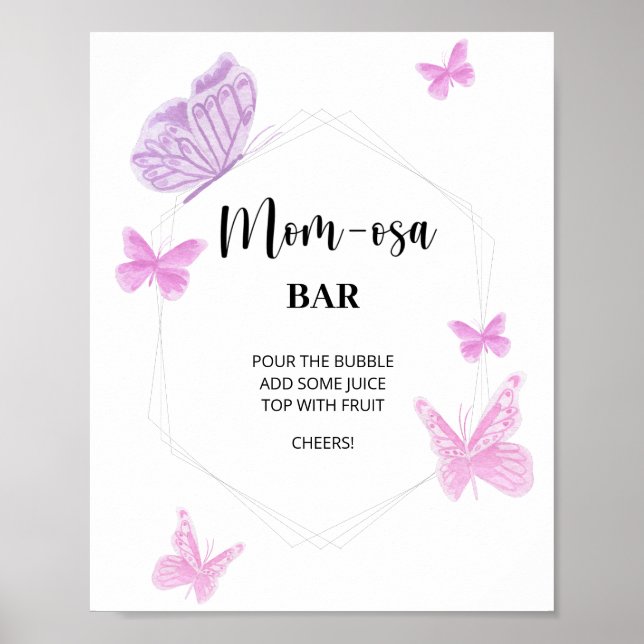 Fjäril Mom-osa bar  Poster (Framsidan)