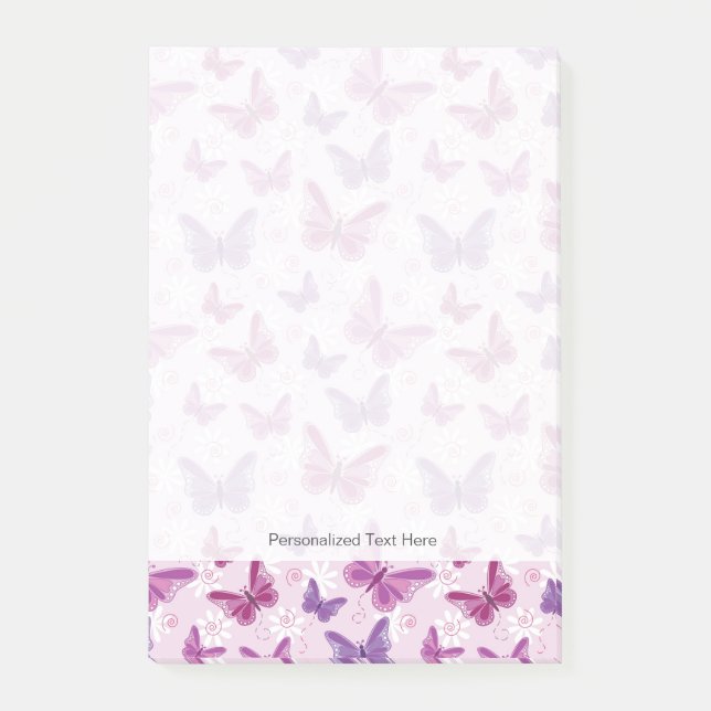 fjäril mönster 3 post-it block (Framsida)