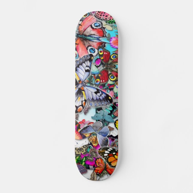 Fjäril Montage Skateboard (Framsida)