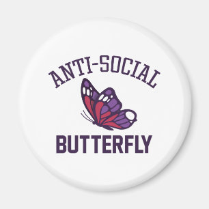 fjäril mot social magnet
