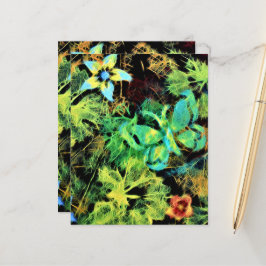 Fjäril och blomma Rodilius pappersark