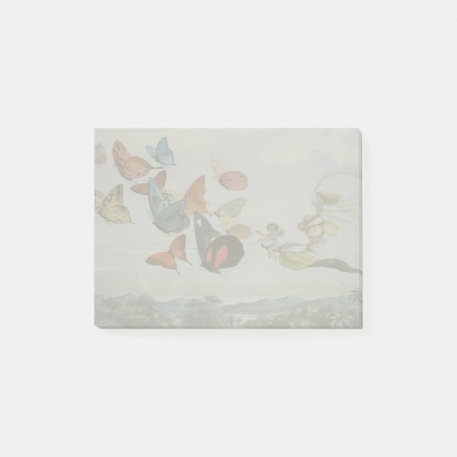 Fjäril och fe-drottning Fjärilar Fäer Post-it Block (Framsida)