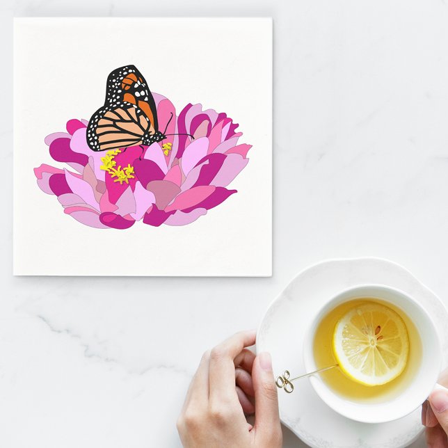 fjäril och flugor pappersservett (Skapare uppladdad)