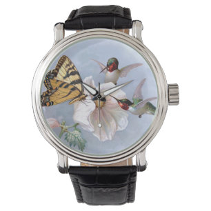 Fjäril och Hummingbirds Armbandsur