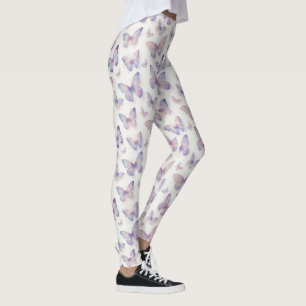 Fjäril Pastell Drömmig Estetisk Mönster Leggings