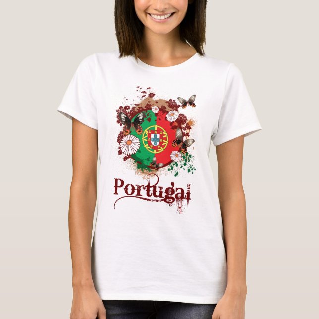 Fjäril Portugal T Shirt (Framsida)
