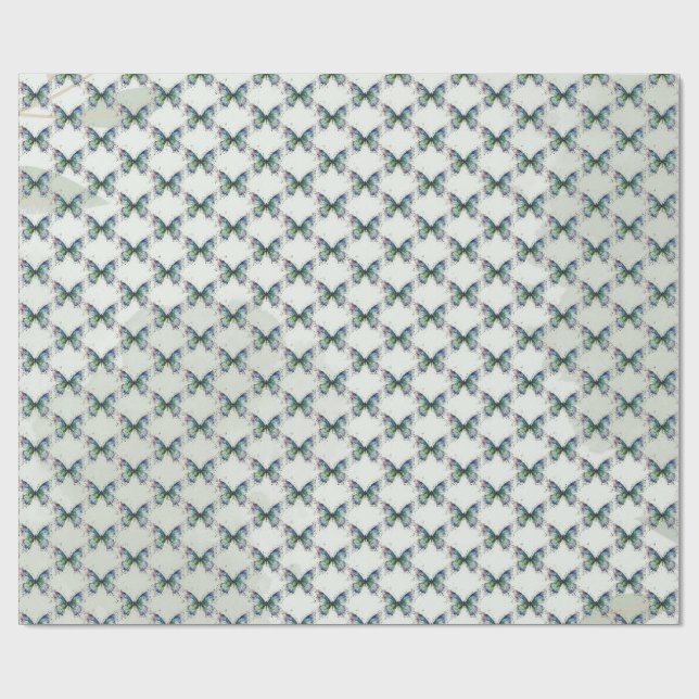 Fjäril Presentpapper (Platt)