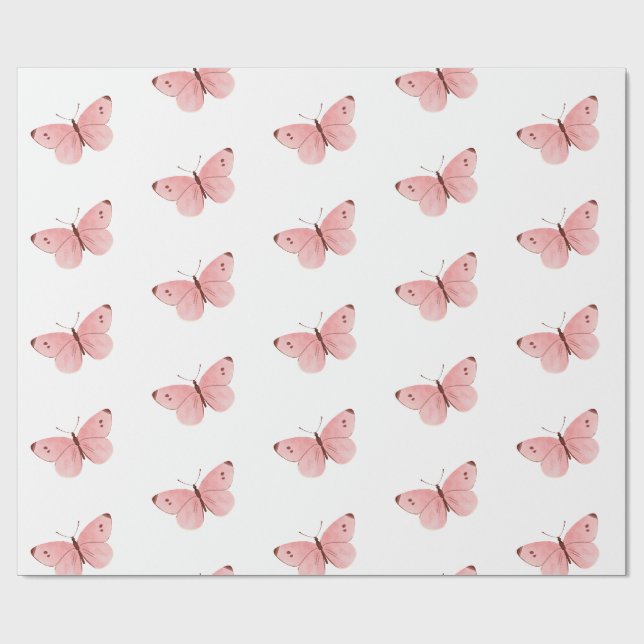 Fjäril Presentpapper (Platt)
