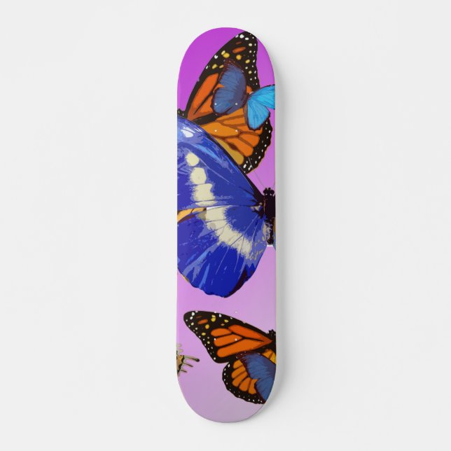 Fjäril Skateboard Bräda 21,5 Cm (Framsida)