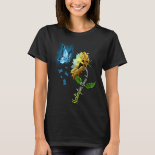 Fjäril Solros Huntingtons Sjukdomsmedvetenhet T Shirt