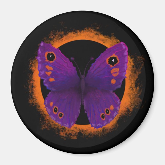 Fjäril Soular Eclipse Magnet (Framsidan)