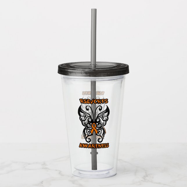Fjäril/stam-… RSD/CRPS Take Away Mugg (Framsida)