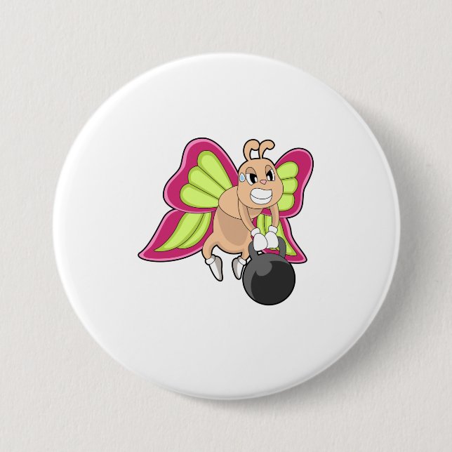 Fjäril Styrketräning Hantel Knapp (Framsida)