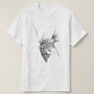 Fjäril Svart Vit Abstrakt Tribal Tatuering Konst T Shirt