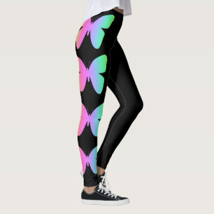 Fjäril Svarta Leggings