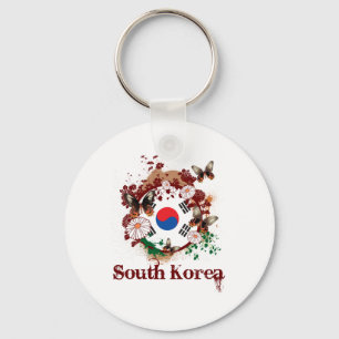 Fjäril Sydkorea Nyckelring