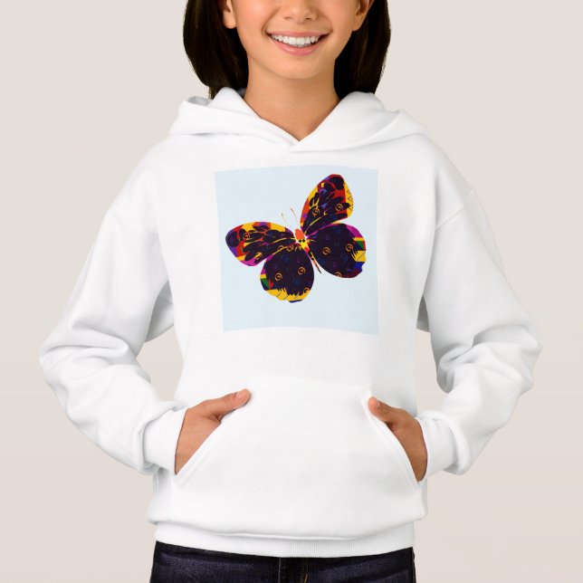 fjäril t shirt (Framsida)