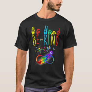 Fjäril Teckenspråk Fjäril Autism Vänlig T Shirt