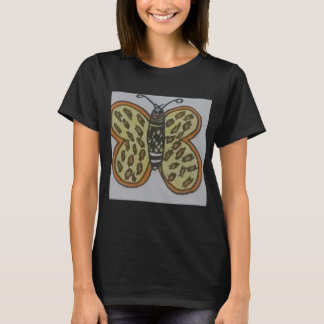 fjäril teckning t shirt