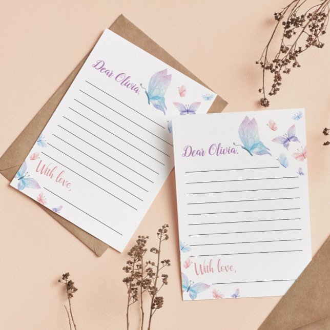 Fjäril Tidskapsel Notis Kort (Skapare uppladdad)