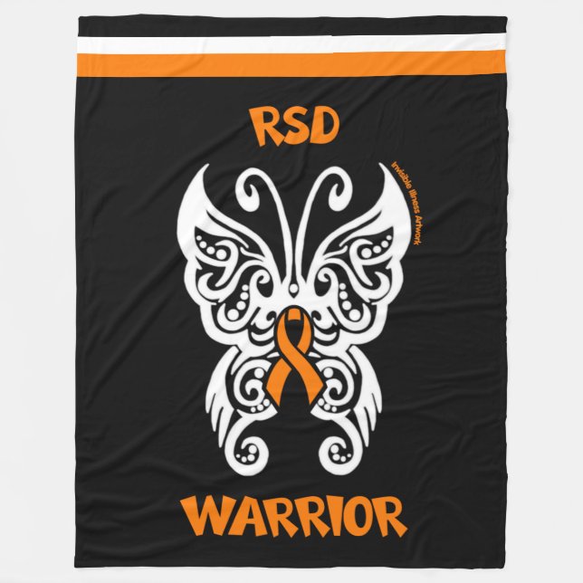 Fjäril/Tribal...RSD Fleecefilt (Framsidan)
