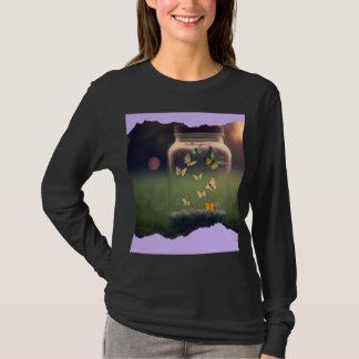 Fjäril Unik Design T Shirt
